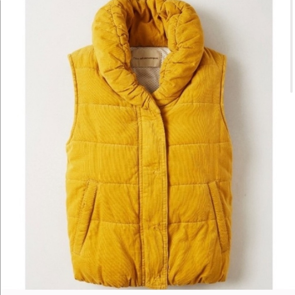 Corduroy puffer vest